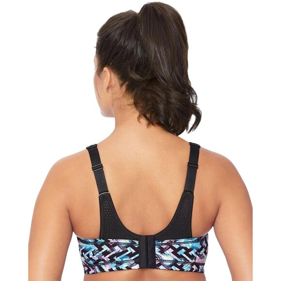Glamorise Womens Plus Size 36C MagicLift Adjustable Support Sport Bra Multicolor - Picture 2 of 15